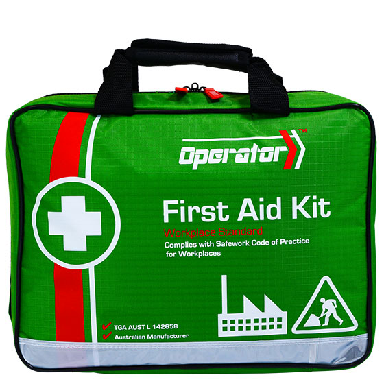 OPERATOR 5 Softpack first aid kit central slit-pocket layout for rapid access to bandages and dressings