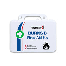 REGULATOR Burns B kit contents: 16 burn gel sachets, 4 burn gel dressings and 6 PE burn sheets