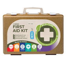Eco First Aid Kit by Aero Healthcare in a waterproof 25 x 19 x 9cm ECO-CASE