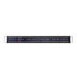 Rectangular LED aquarium light bar with multicolor bulbs on white background