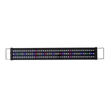Rectangular LED aquarium light bar with multicolor LEDs and adjustable metal brackets