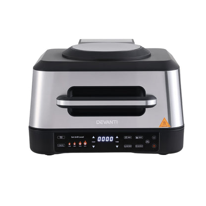Devanti 5-in-1 BBQ Grill Air Fryer 8L 2200W - view 3