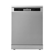 Stainless steel freestanding dishwasher with digital control panel