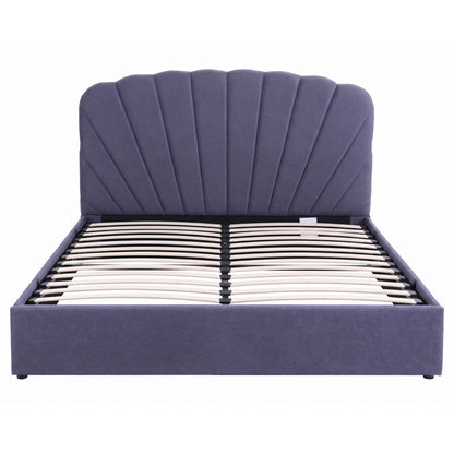 Artiss King Bed Frame With Lift Up Storage USB Ports Grey