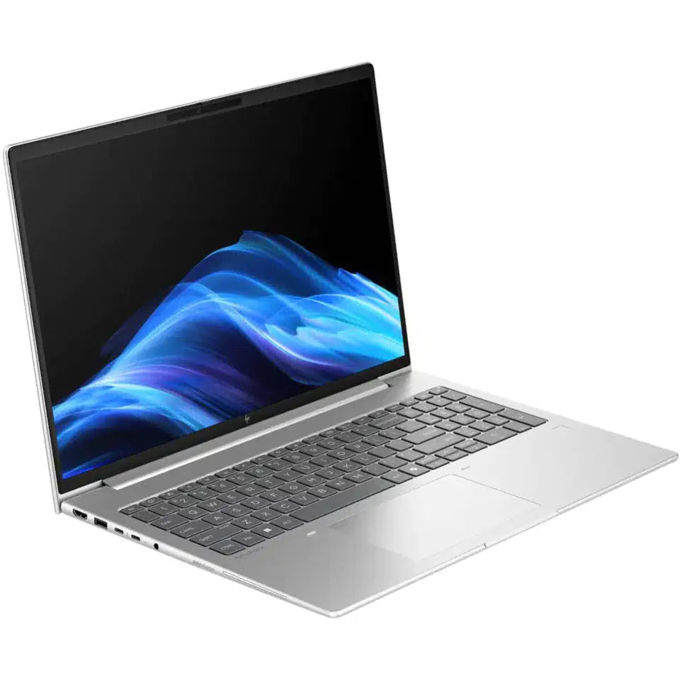 HP EliteBook 6 G1i open showing the 13.3 inch WUXGA touch display
