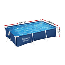 Bestway Swimming Pool 300x201x66cm Steel Frame Above Ground 3300L