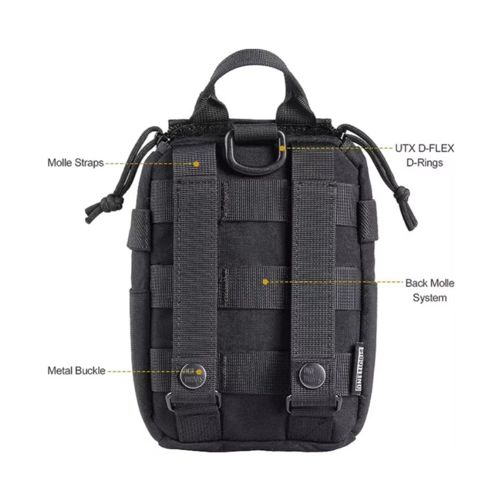 Two tactical tourniquets supplied in the OHS trauma first aid pouch for bleeding control