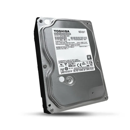 Toshiba internal hard drive 1TB SATA 3.5-inch desktop storage device closeup