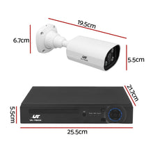 UL-Tech 4CH 5MP PoE NVR Security System 4 Cameras Wired CCTV Kit