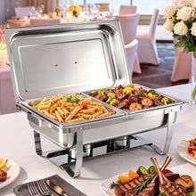 5 Star Chef 8L 2 pan chafing dish in food grade stainless steel
