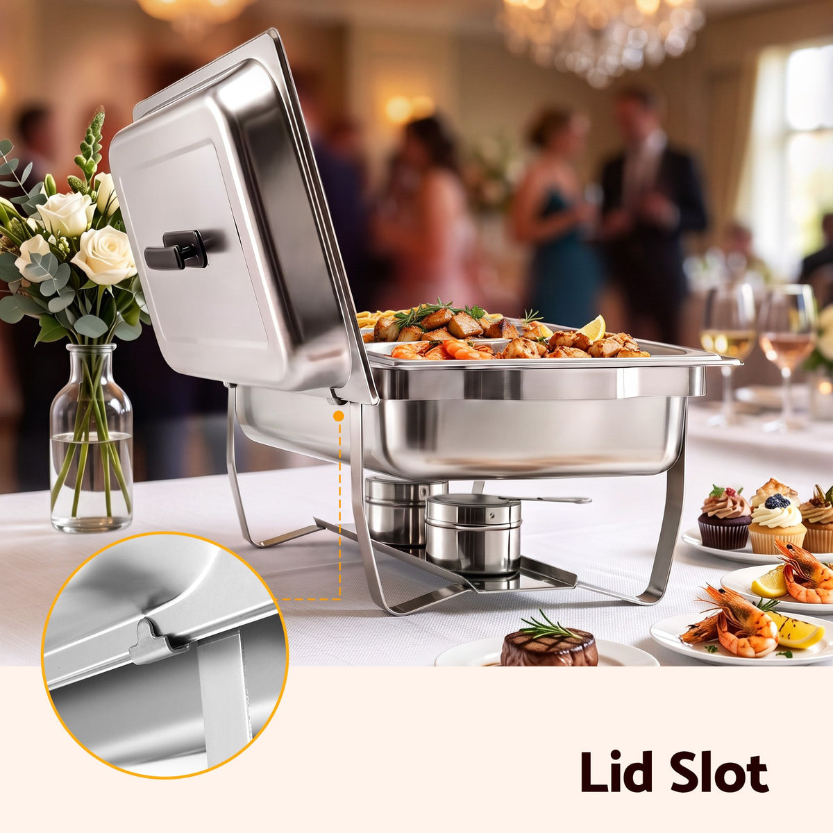5 Star Chef 7.5L catering food warmer, 59 x 35.3 x 29.3cm