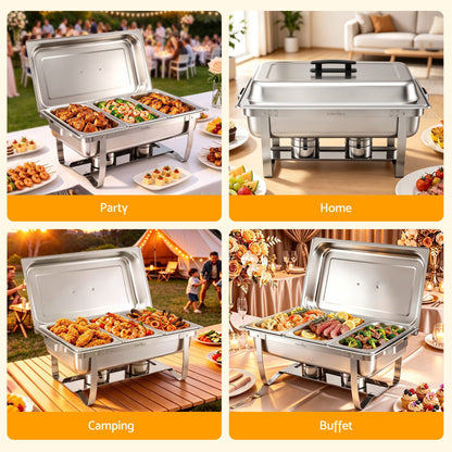 5 Star Chef 7.5L chafing dish foldable base frame