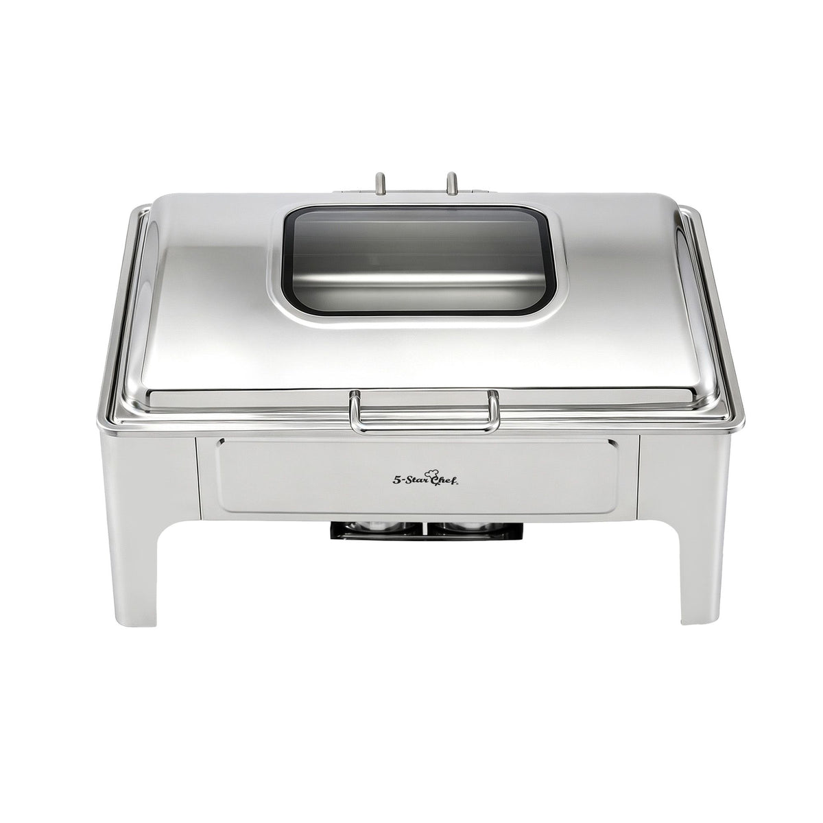 5 Star Chef 9L buffet food warmer, stainless steel frame and lid handle