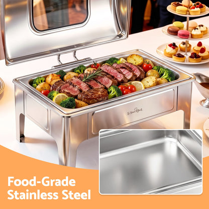 5 Star Chef 9L chafing dish, keeps food hot or chilled