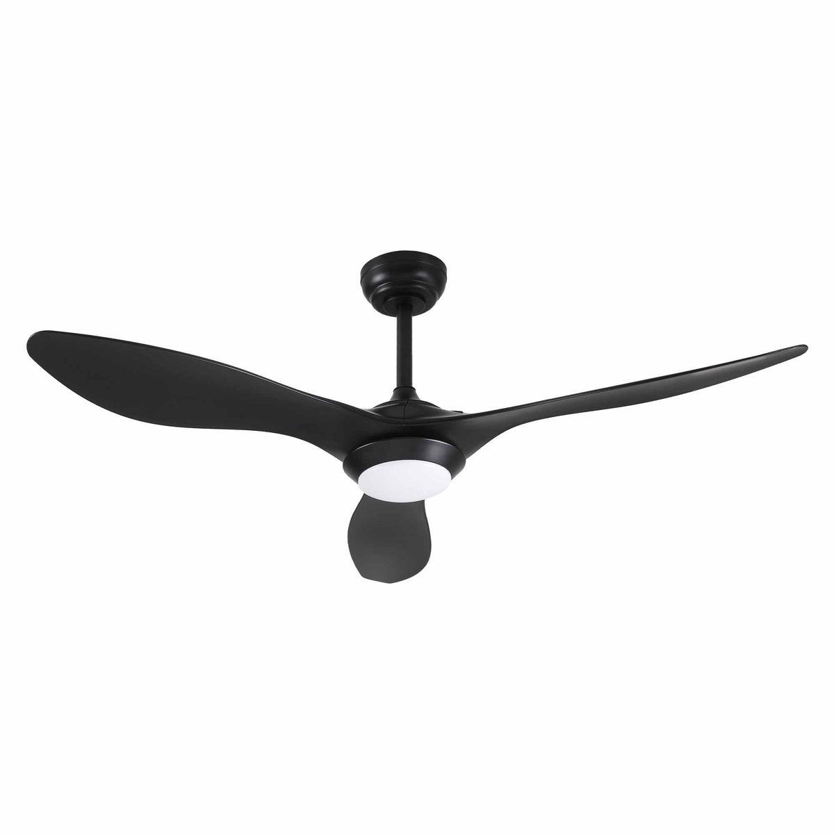 Devanti 52 inch DC Ceiling Fan with LED Light - Black - view 3