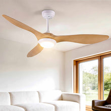 Devanti 52 inch DC Ceiling Fan with LED Light - Wood