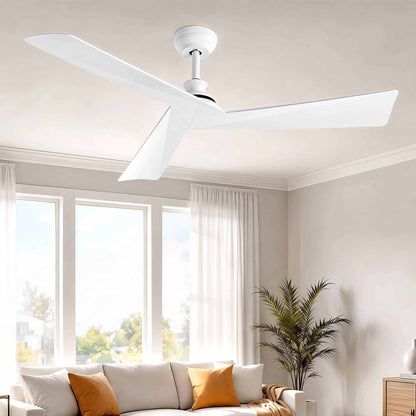 Devanti 52 inch DC Ceiling Fan, No Light - White