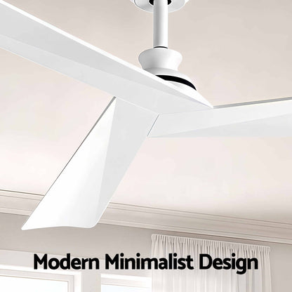 Devanti 52 inch DC Ceiling Fan, No Light - White - view 5