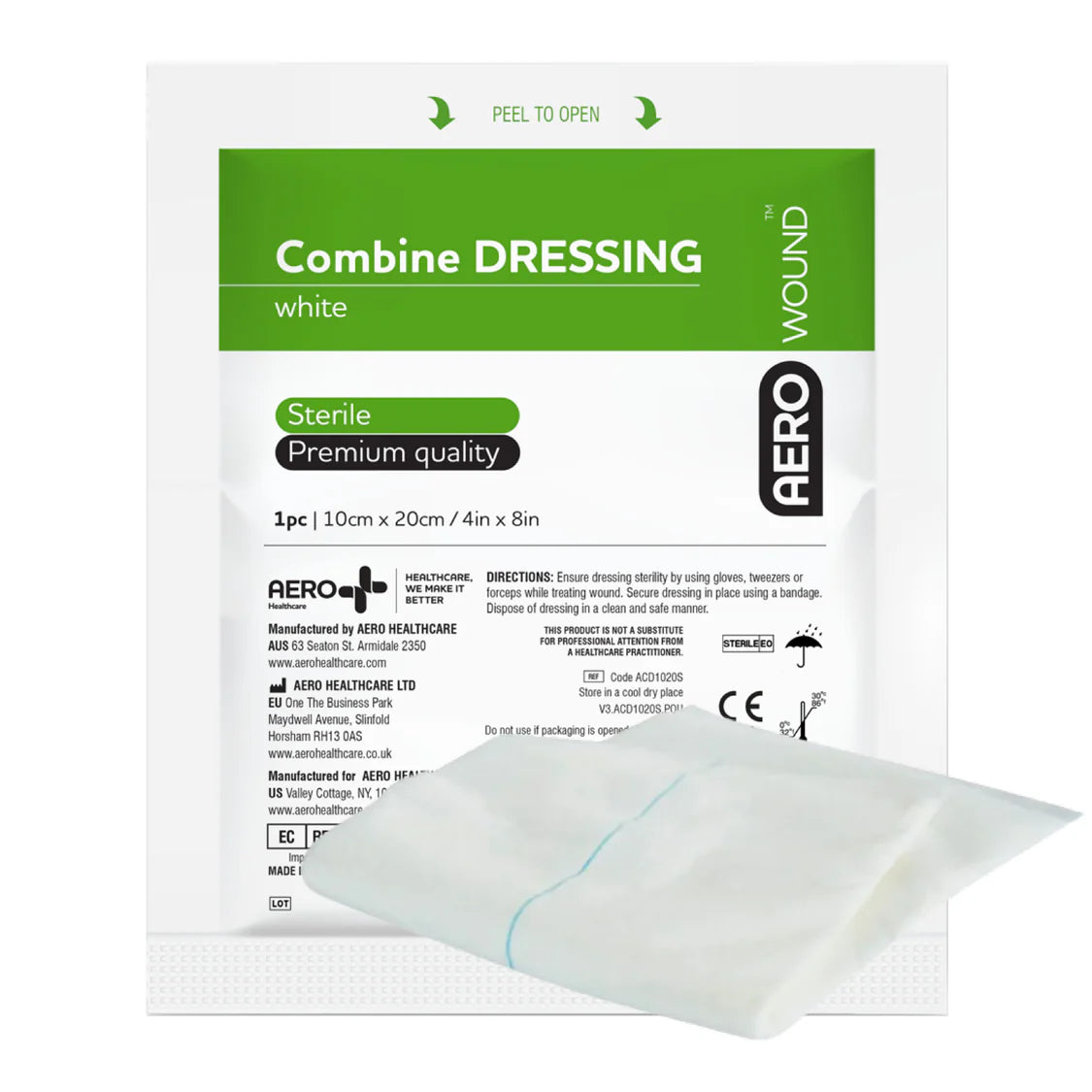 Medium Green First Aid Kit 28 x 17 x 8cm