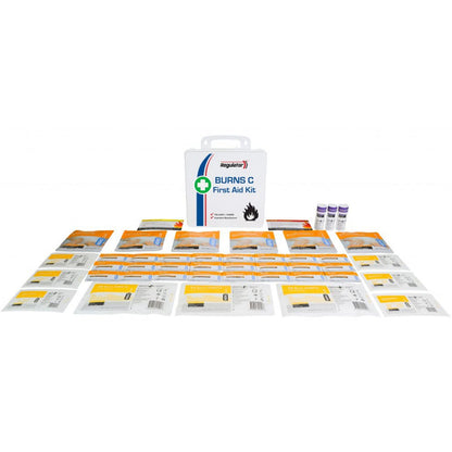 REGULATOR Burns C First Aid Kit with 24 burn gel sachets and 6 burn gel dressings