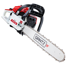 Giantz Chainsaw Petrol 58cc 20" Bar Commercial E-Start White