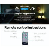 Aromatherapy diffuser remote control instructions with 400ml capacity and 12 hour runtime.