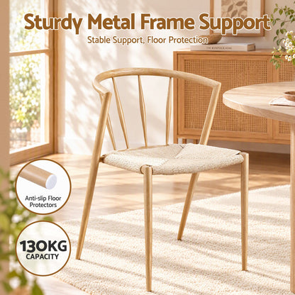 Mid-century modern Artiss Wishbone dining chair rated to a 120kg weight capacity