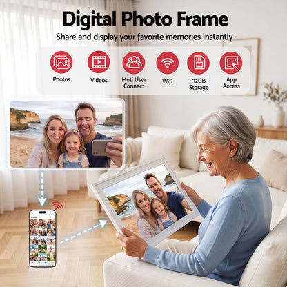 Artiss 15.6" Smart Family Calendar with Digital Photo Frame and Chore Tracker