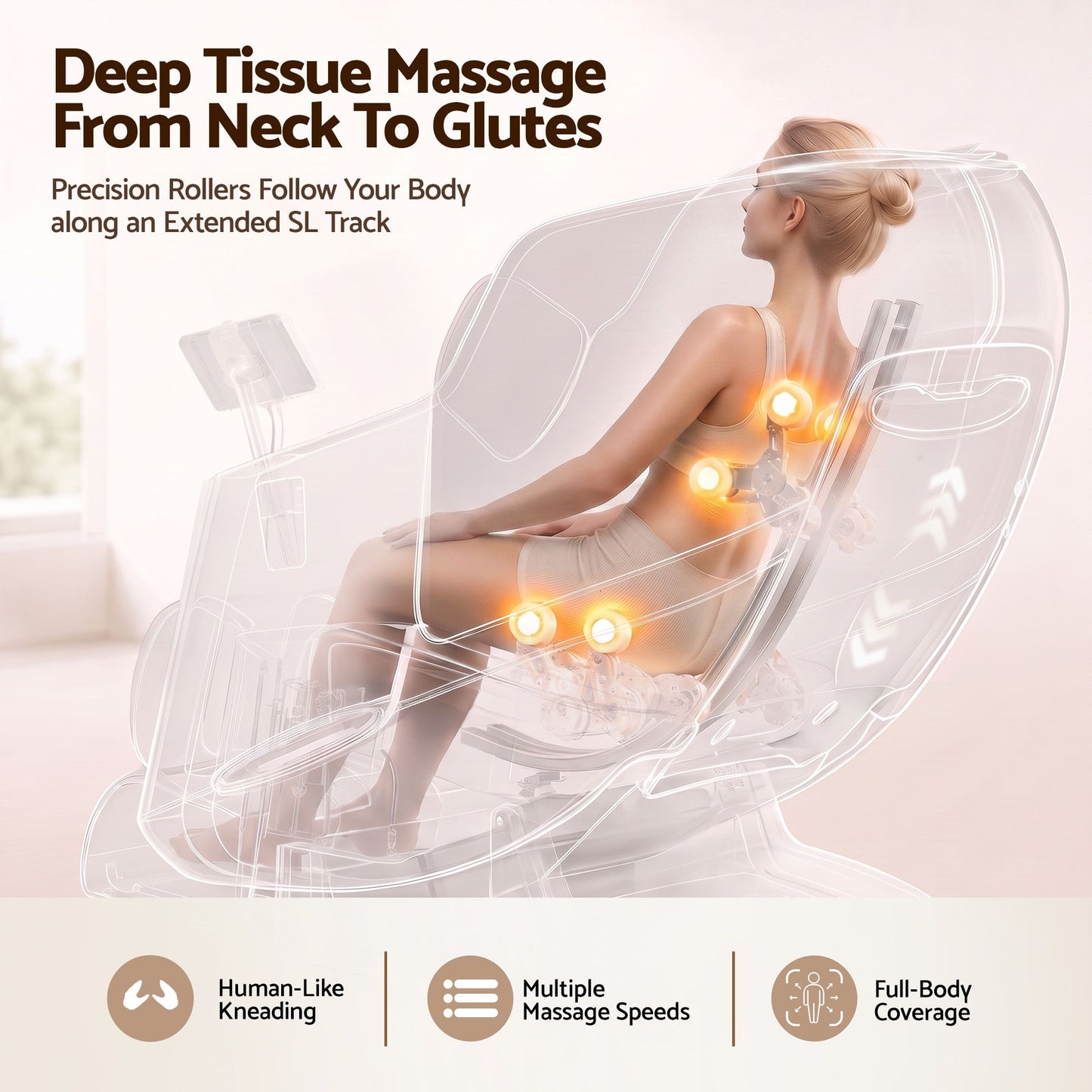 Livemor Elite 4D Massage Chair White