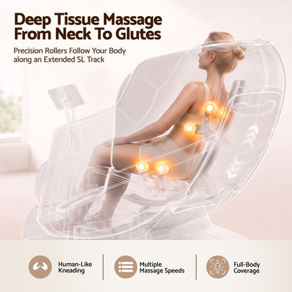 Livemor Elite 4D Massage Chair White