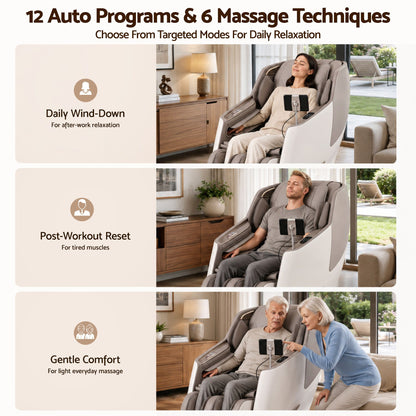 Livemor Elite 4D Massage Chair White