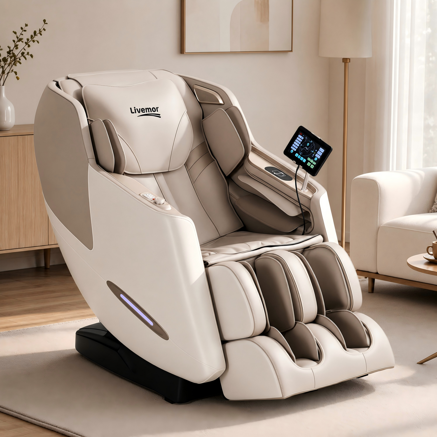 Livemor Elite 4D Massage Chair White