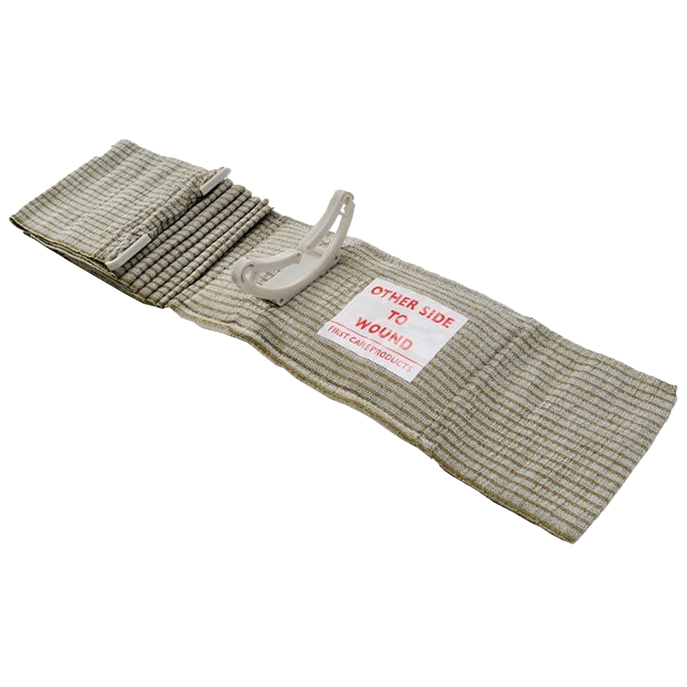 Four calico triangular bandages 110 x 110 x 155 cm for slings and immobilisation