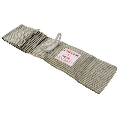 Four calico triangular bandages 110 x 110 x 155 cm for slings and immobilisation