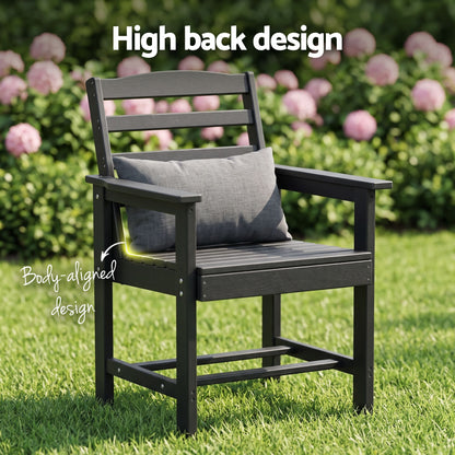 Gardeon 7 Piece Outdoor Dining Set HDPE Table and Chairs