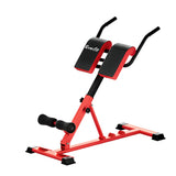 Red and black Everfit abdominal exercise bench for home gym workouts