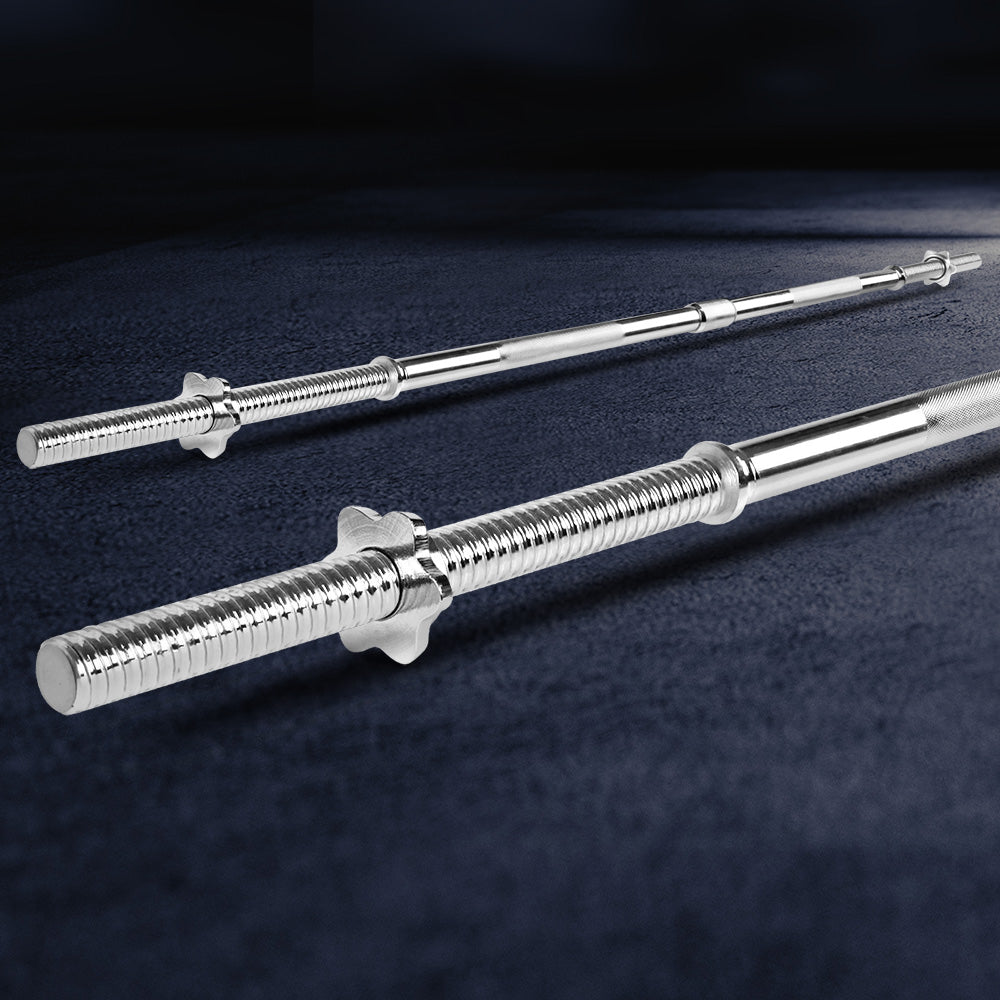 Everfit 168cm Barbell Bar, 150kg Capacity, Chrome Steel