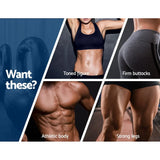 Kettlebell and fit athletes promoting toned body, strong legs, athletic physique, and firm glutes.