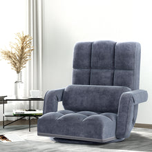 Artiss Swivel Floor Lounge Chair | Charcoal