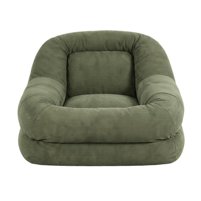 Artiss Cloud Armchair Corduroy Green