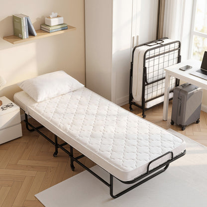 Artiss Folding Bed with Mattress and Pillow 150kg Capacity