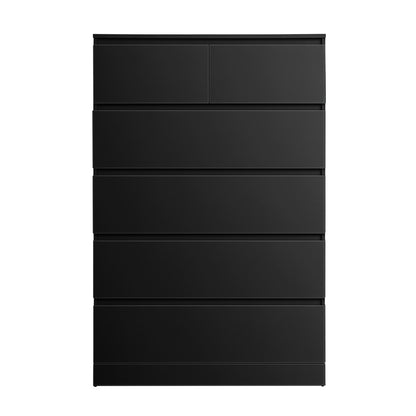 Artiss PEPE 6-Drawer Tallboy | Black
