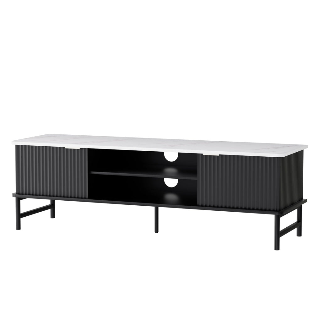 Artiss Kaisu Entertainment Unit 140cm | White and Black