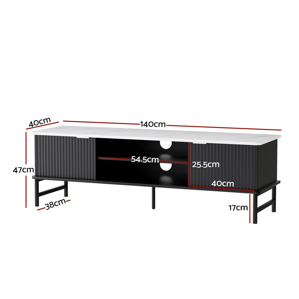 Artiss Kaisu Entertainment Unit 140cm | White and Black