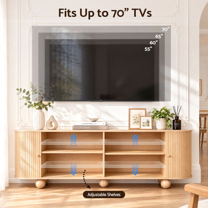 Pine melamine finish over E1 MDF on the Artiss 180cm TV unit