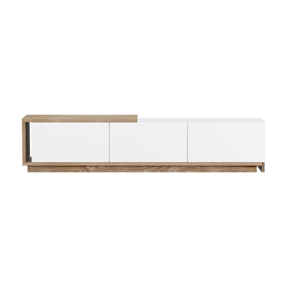 Artiss Extendable TV Unit 190 to 260cm | Oak and White