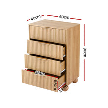 Artiss 4-Drawer Dresser | Pine