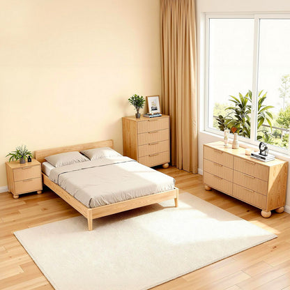Artiss 4-Drawer Dresser | Pine
