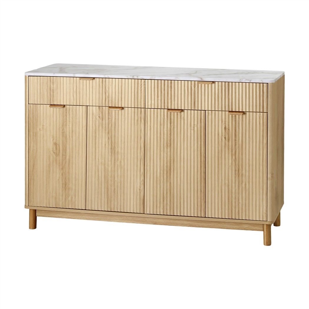 Artiss Buffet Sideboard 140cm Marble Effect Pine