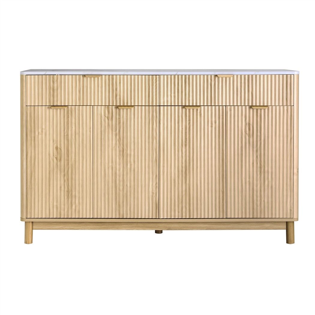 Artiss Buffet Sideboard 140cm Marble Effect Pine